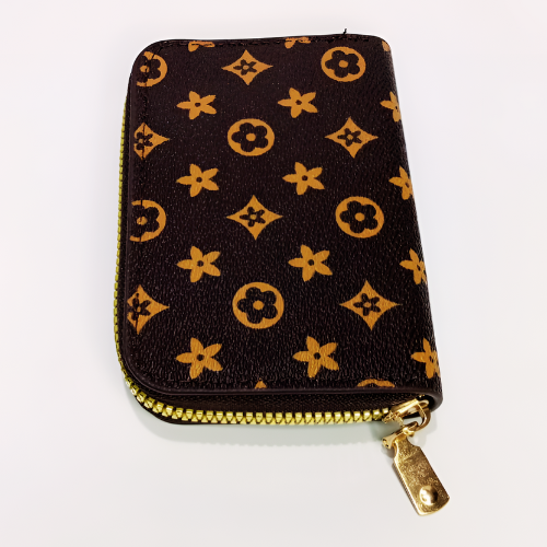 Stylish Mini Wallet For Mens with Golden Zip Card And Cash Holder