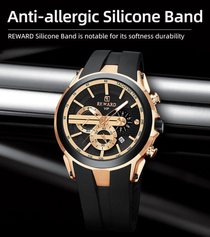 REWARD  Chronograph Sport Watch – Premium Silicone Band