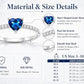 Crytal Blue Heart Ring For Women
