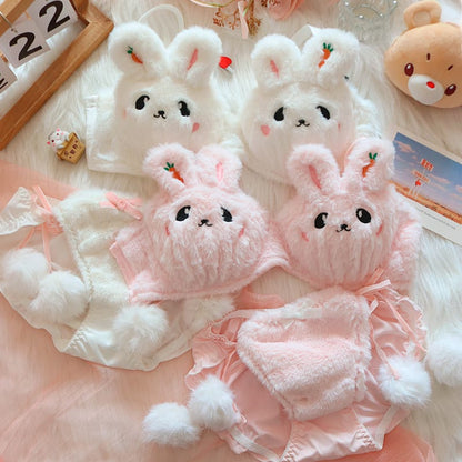 Bunny Fusion: Soft Plush Lingerie Set
