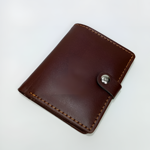 Classic Black Pocket Wallet for Men Slim, Secure & Stylish Card Holder with Snap Closure