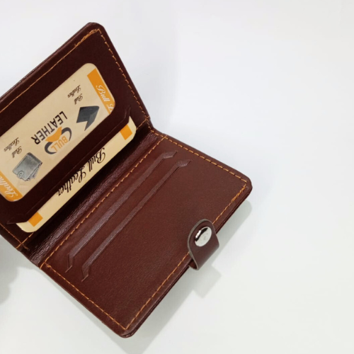 Classic Black Pocket Wallet for Men Slim, Secure & Stylish Card Holder with Snap Closure