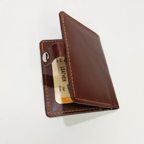 Classic Black Pocket Wallet for Men Slim, Secure & Stylish Card Holder with Snap Closure