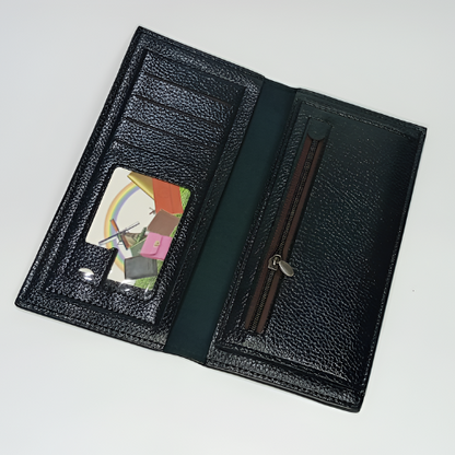 Black Long Wallet for Men Slim, Stylish & Professional Card Holder