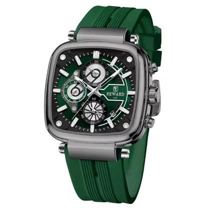Reward Green Chronograph Luxury Sports Men's Watch