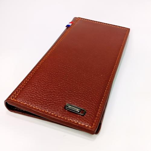 Stylish Long Brown Wallet for Men Brown Slim Wallet with Card And Money Slots