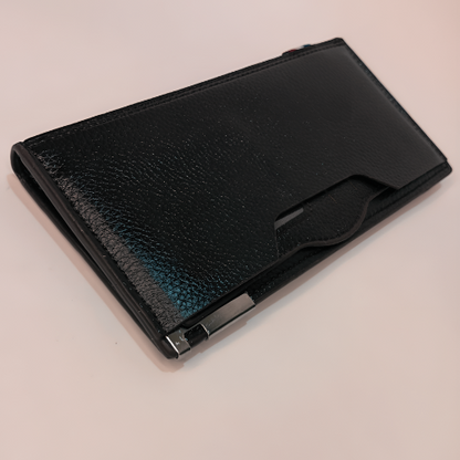 Mens Long Wallet Slim Bi fold Card Holder for Professional Look
