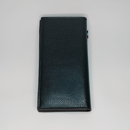 Mens Long Wallet Slim Bi fold Card Holder for Professional Look