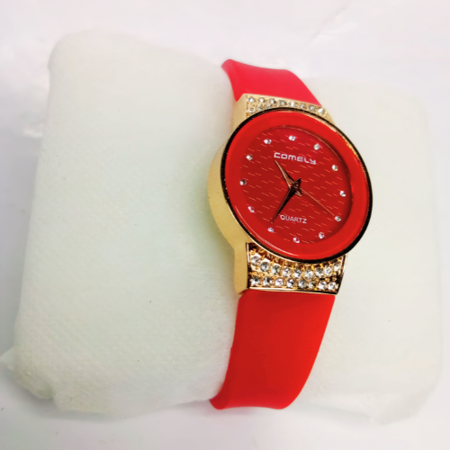 Stylish Watch for Women Fashionable Crystal-Accent Strap Watch